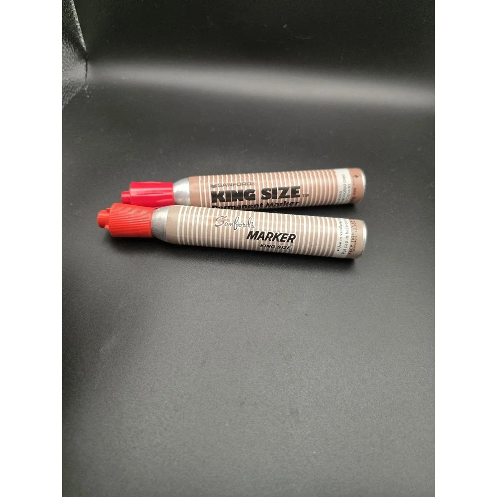 Vintage Sanford King Size Red Permanent Markers Works